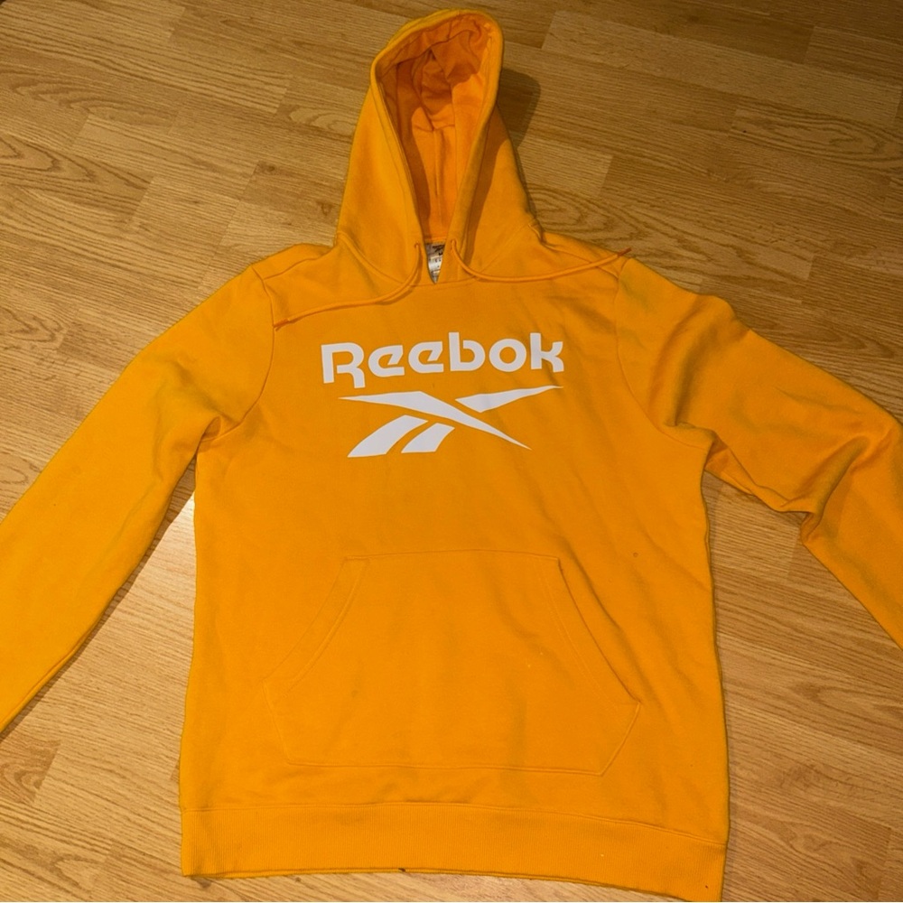 Reebok Men's Bright Orange Hoodie